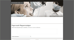 Desktop Screenshot of fogorvosabc.hu